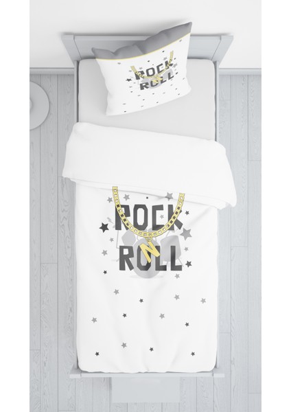Evmila Rock Roll Kadife Dekoratif Örtü 203