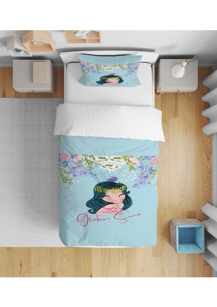 Evmila Dekoratif Desenli Çocuk Yatak Örtüsü