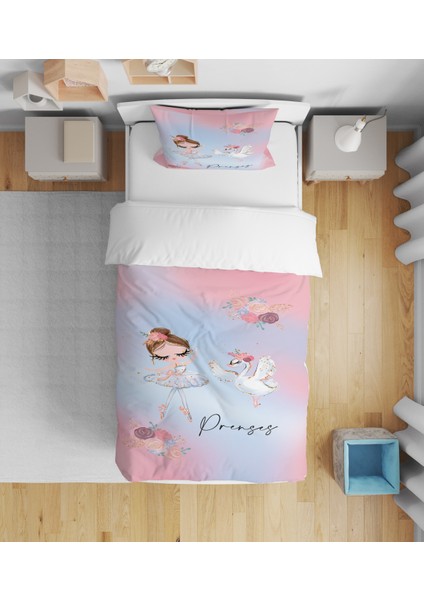 Evmila Dekoratif Desenli Çocuk Yatak Örtüsü
