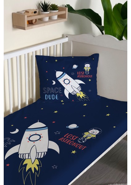 Roket Desenli Kadife Dekoratif Bebek Beşik Örtüsü fiyatları