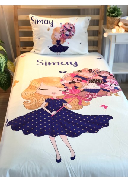 Buketli Kız Dekorafit Örtü 119
