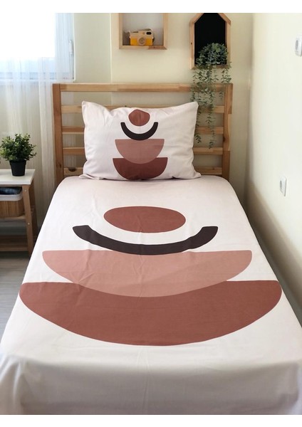 Bohem Desen Baskılı 140X220 cm Dekoratif Yatak Örtüsü