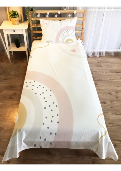 Bohem Desenli Karışık Renkli Dekoratif Çocuk ve Genç Yatak Örtüsü