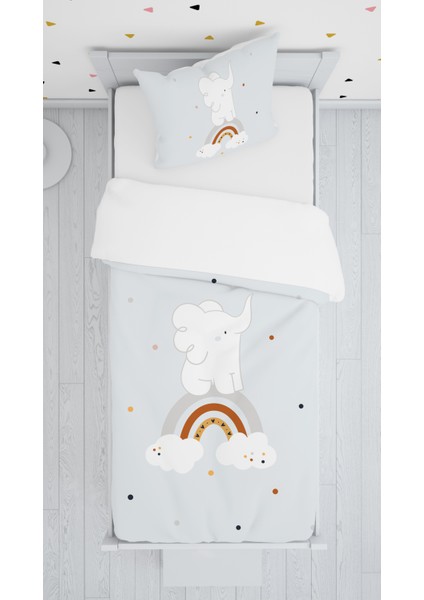 Evmila Dekoratif Desenli Çocuk Yatak Örtüsü