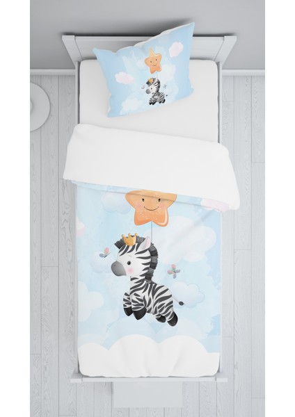 Evmila Dekoratif Desenli Çocuk Yatak Örtüsü