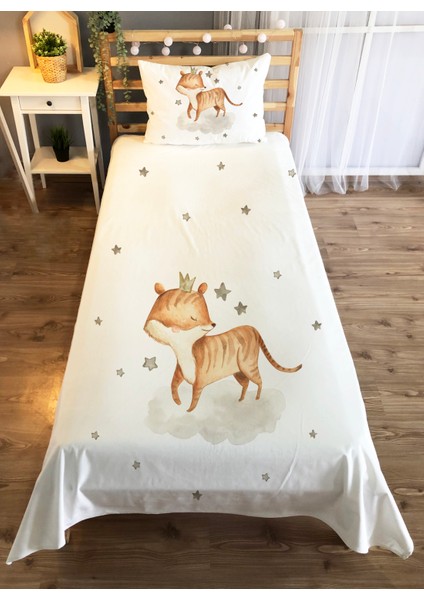 Evmila Dekoratif Aslan Desenli Çocuk Yatak Örtüsü