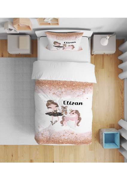 Evmila Dekoratif Desenli Çocuk Yatak Örtüsü