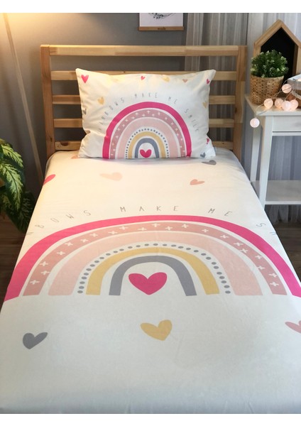 Evmila Dekoratif Desenli Çocuk Yatak Örtüsü