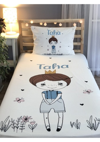 Dijital Baskı Maceracı Çocuk Örtü Yastık Seti 1775