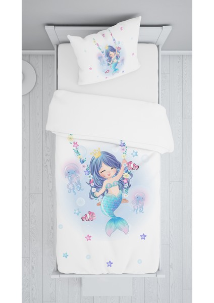 Evmila Dekoratif Desenli Çocuk Yatak Örtüsü