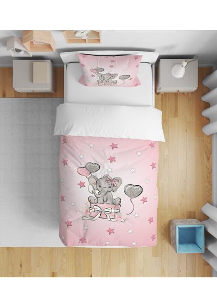 Evmila Dekoratif Desenli Çocuk Yatak Örtüsü