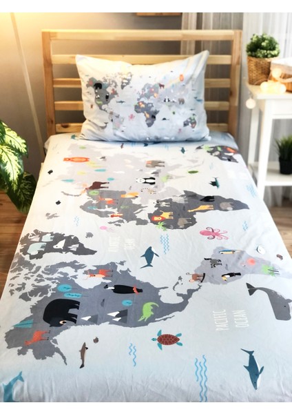 Evmila Haritalı Kadife Dekoratif Örtü 86