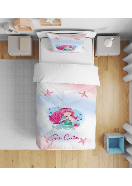 Evmila Dekoratif Desenli Çocuk Yatak Örtüsü