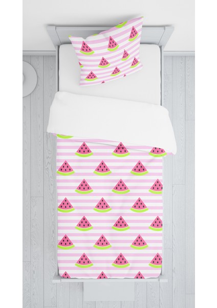 Dijital Baskılı Karpuzlu Örtü Yastık Seti Lldcfp 13