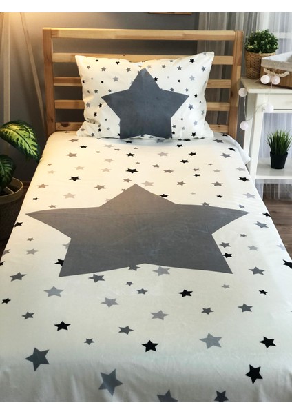 Evmila Yıldızlar Kadife Dekoratif Örtü 261