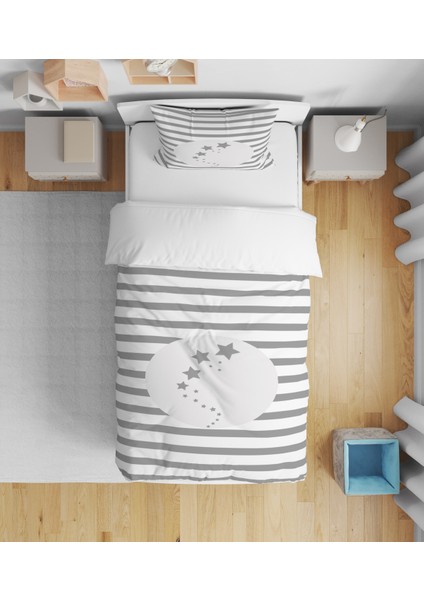 Evmila Dekoratif Desenli Çocuk Yatak Örtüsü