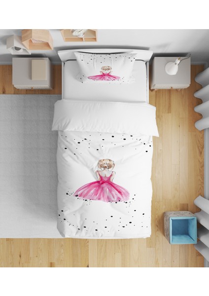 Evmila Dekoratif Desenli Çocuk Yatak Örtüsü