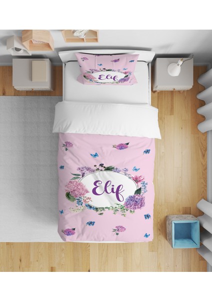 Evmila Dekoratif Desenli Çocuk Yatak Örtüsü