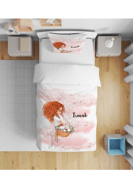 Evmila Dekoratif Desenli Çocuk Yatak Örtüsü