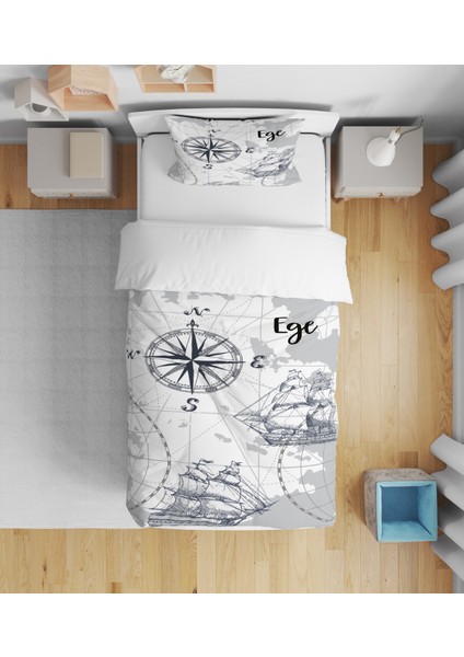 Evmila Dekoratif Desenli Çocuk Yatak Örtüsü