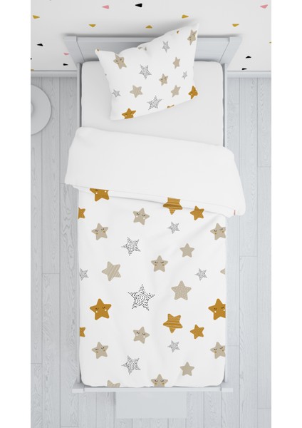 Evmila Dekoratif Desenli Çocuk Yatak Örtüsü