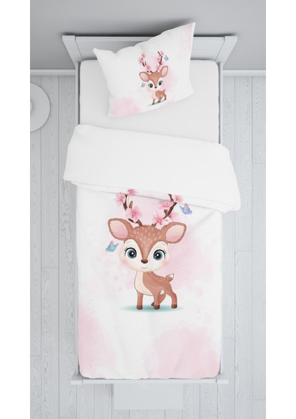 Evmila Dekoratif Desenli Çocuk Yatak Örtüsü