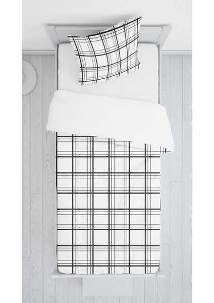 Dijital Baskılı Geometrik Örtü Yastık Seti Lldcfp 46