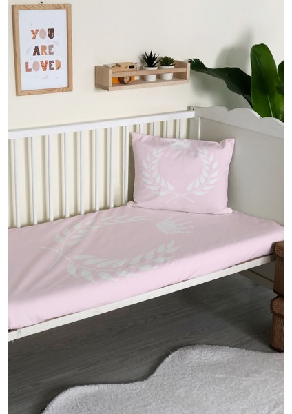 Prenses Desenli Kadife Dekoratif Bebek Beşik Örtüsü