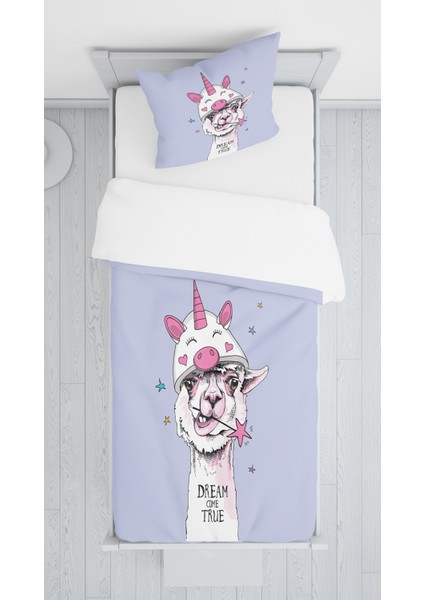 Dijital Baskı Sevimli Köpecik Örtü Yastık Seti 1550