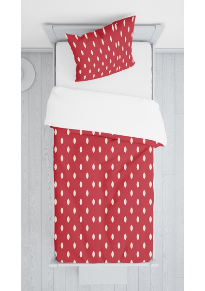 Dijital Baskılı Puantiyeli Örtü Yastık Seti Lldcfp 16