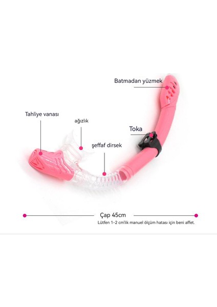 Şnorkel Maskesi (Yurt Dışından) modelleri