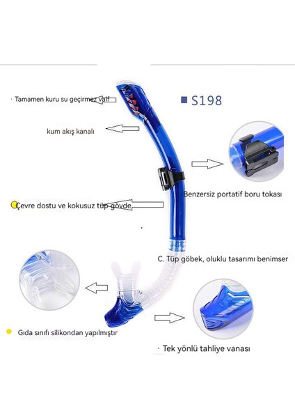 Şnorkel Maskesi (Yurt Dışından) fırsatları