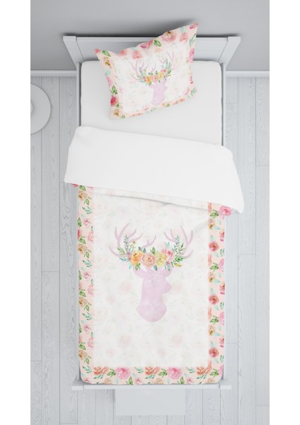 Evmila Dekoratif Desenli Çocuk Yatak Örtüsü