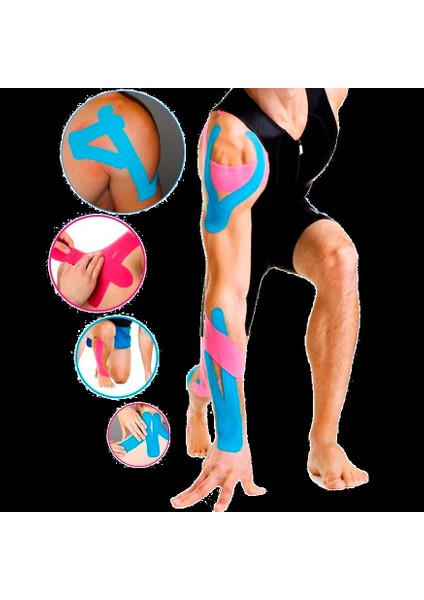 Kindmax Kinesiotape - Kinesio Tape - Sporcu Bandı - Siyah Renk indirimleri