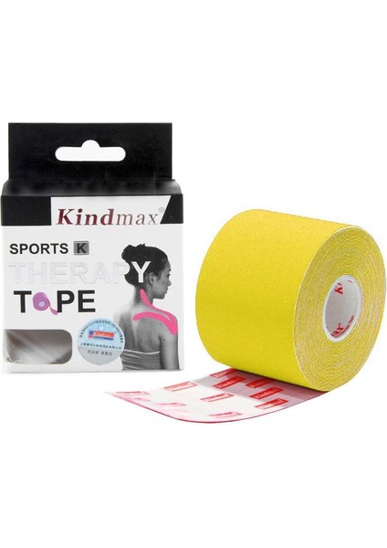 Kindmax Kinesiotape - Kinesio Tape - Sporcu Bandı - Sarı Renk