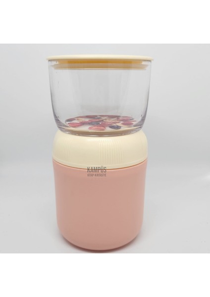 XC-557 700ML Yeşil 2 Katlı Yeni Nesil Sefer Tası