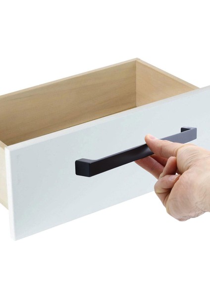 Mobilya Mutfak Banyo Dolabı Çekmece Dolap Kapak Kulpu Kulbu Siyah 224 mm Metal Kulp modelleri