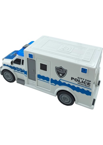 PopŞeker Oyuncak Kurtarıcı Polis Arabası Sesli Işıklı Sürtmeli Özellikli 20CM. Polis Otosu indirimleri
