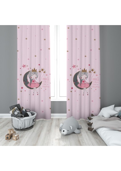 Çocuk Odası Desenli Fon Perdesi