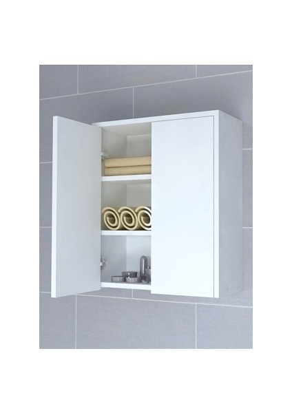 Dekoratif 2 Kapaklı Banyo Dolabı THF116