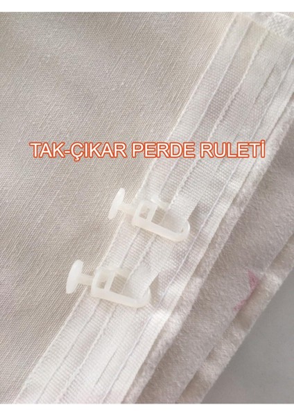 Taş Devri Desenli Çocuk Odası Fon Perde