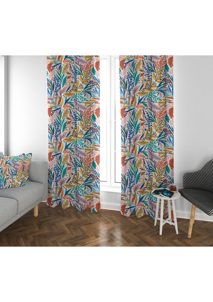 Evmila Çocuk Odası Desenli Fon Perde