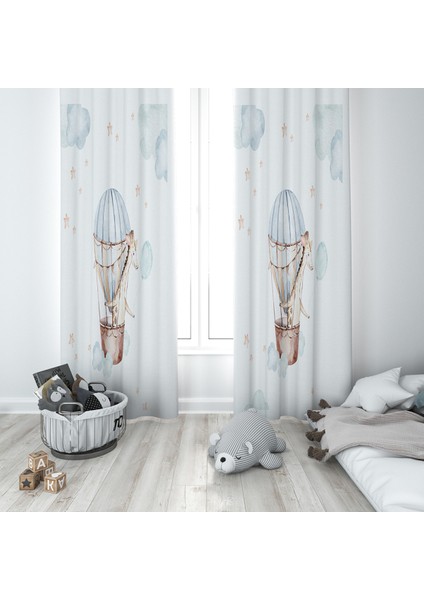 Evmila Çocuk Odası Desenli Fon Perde