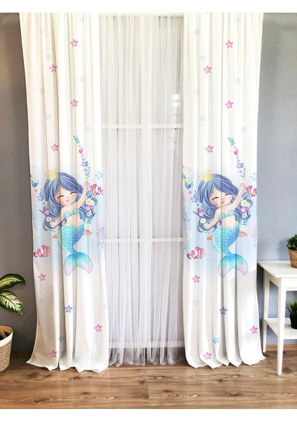 Baskılı Desenli Çocuk ve Bebek Odası Fon Perde