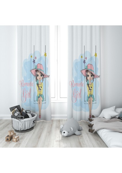 Evmila Çocuk Odası Desenli Fon Perde