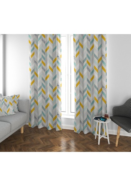 Evmila Çocuk Odası Desenli Fon Perde