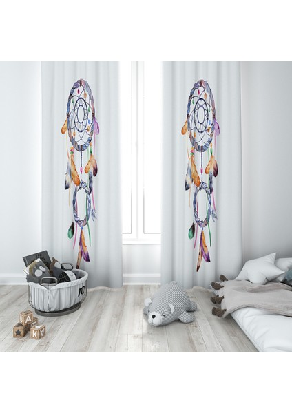 Evmila Çocuk Odası Desenli Fon Perde