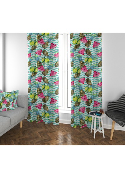 Evmila Çocuk Odası Desenli Fon Perde