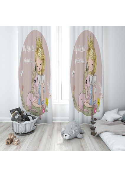 Evmila Çocuk Odası Desenli Fon Perde