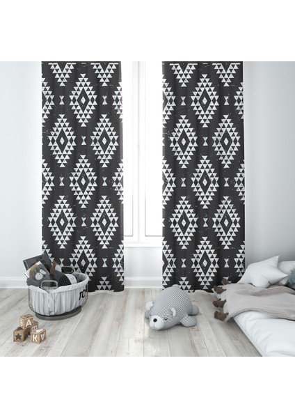 Evmila Çocuk Odası Desenli Fon Perde